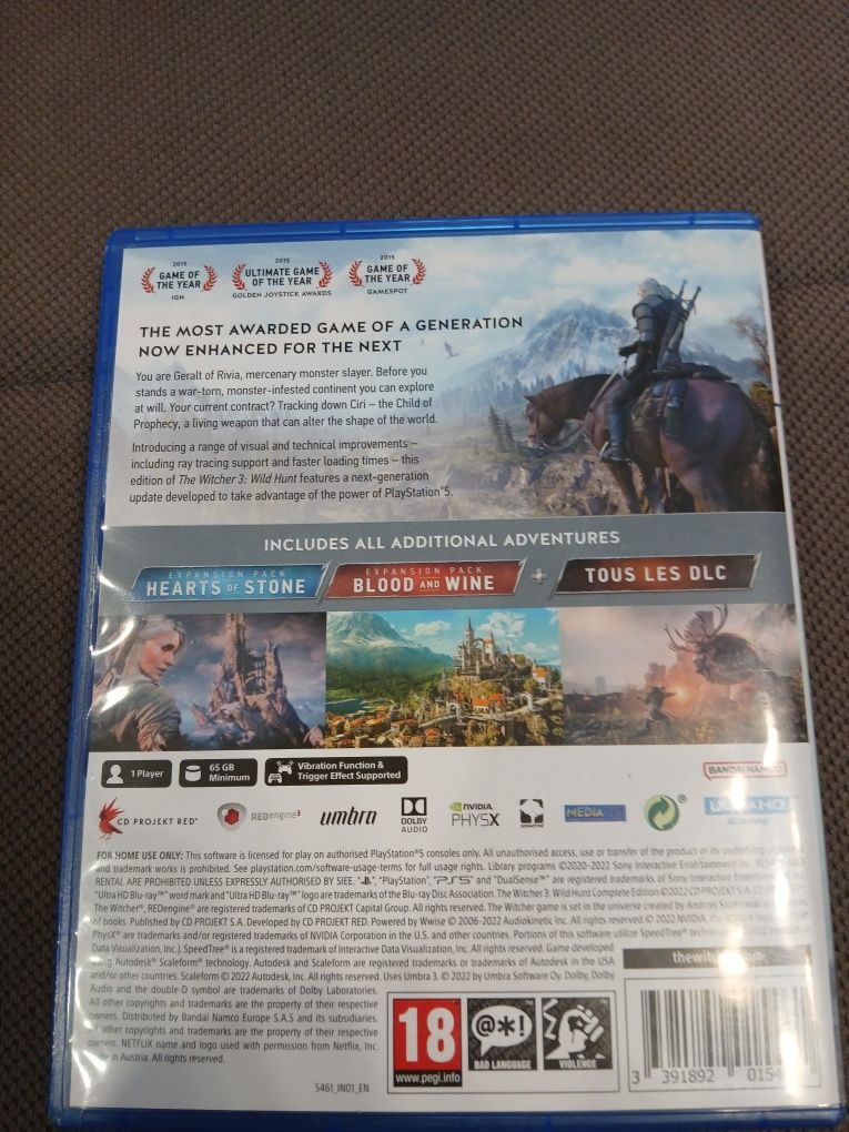 Ведьмак 3 игра пс5