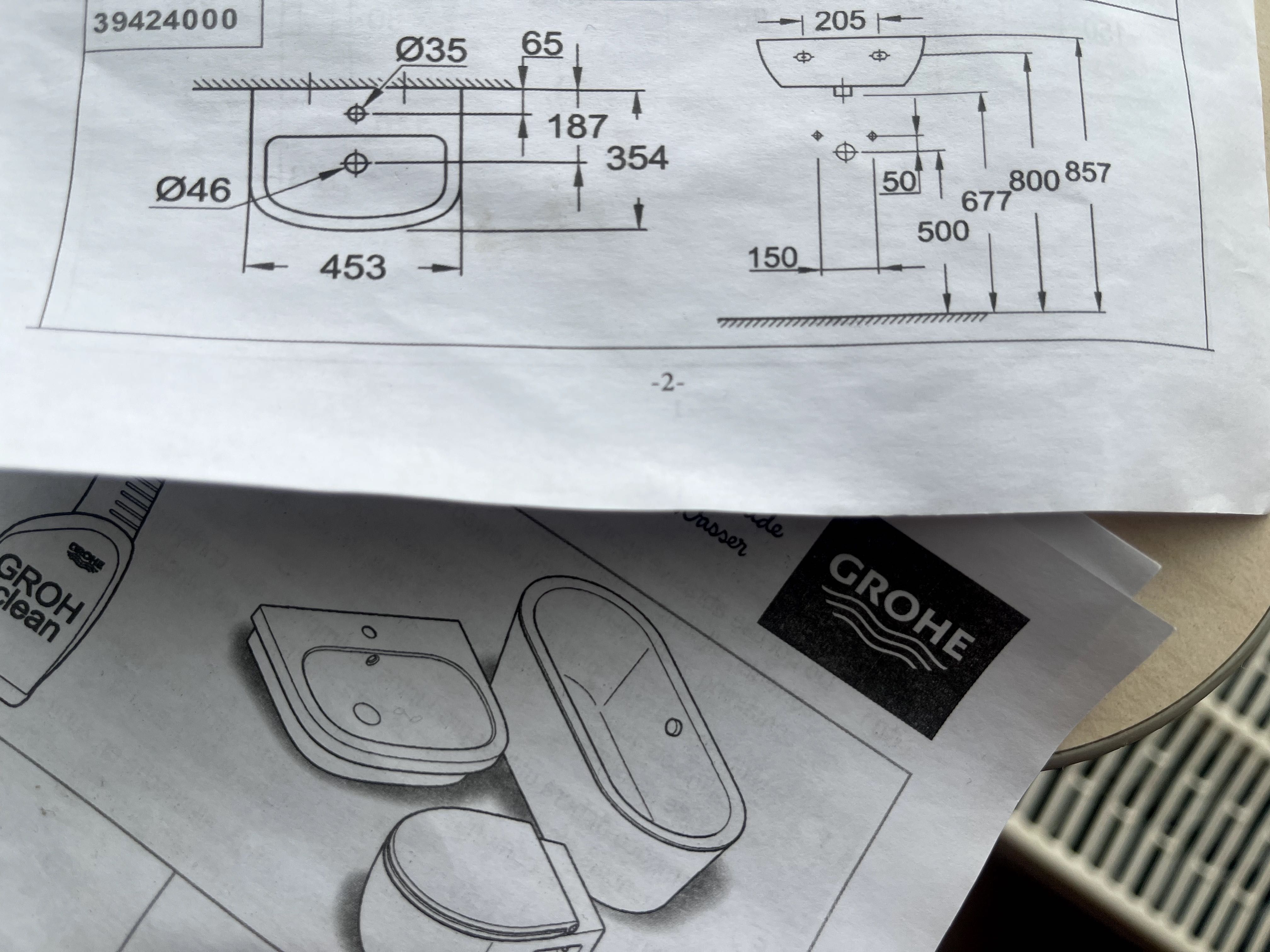 Раковина Grohe Bau Ceramic