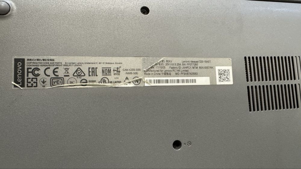 Продам ноутбук Lenovo ideapad 320-15ast