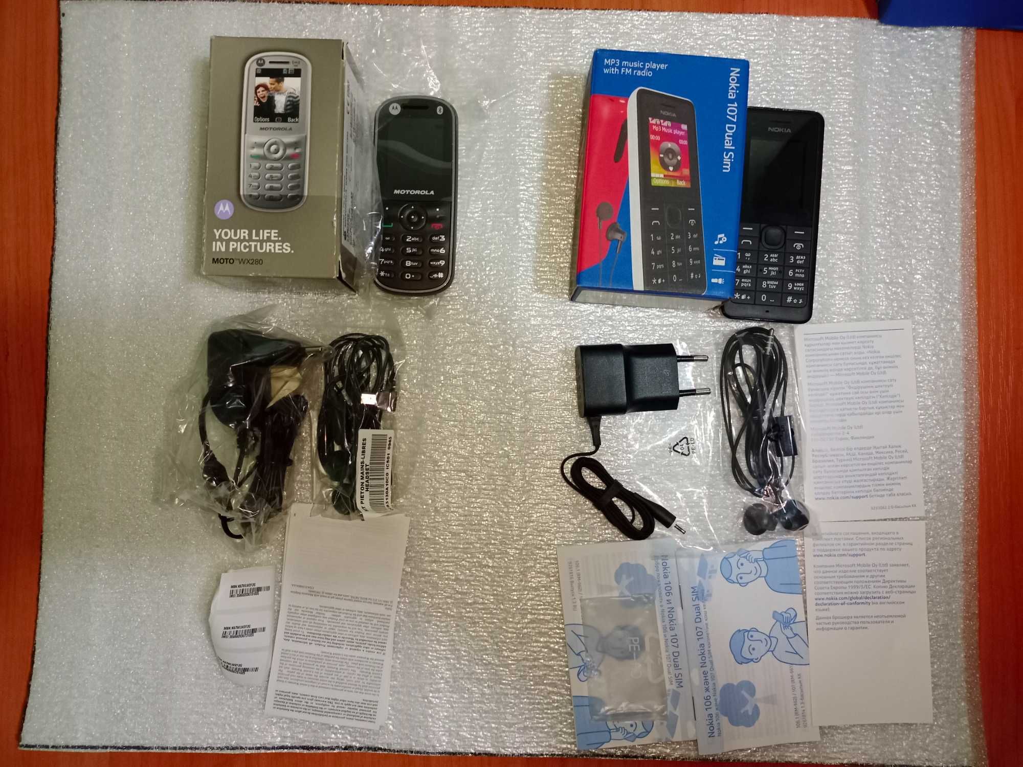 Новые кнопочные телефоны, оригинал. Nokia C5, 2730, 107, Moto WX280