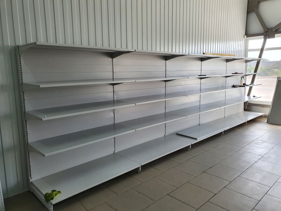 Стеллаж торговый полка металлический разборный