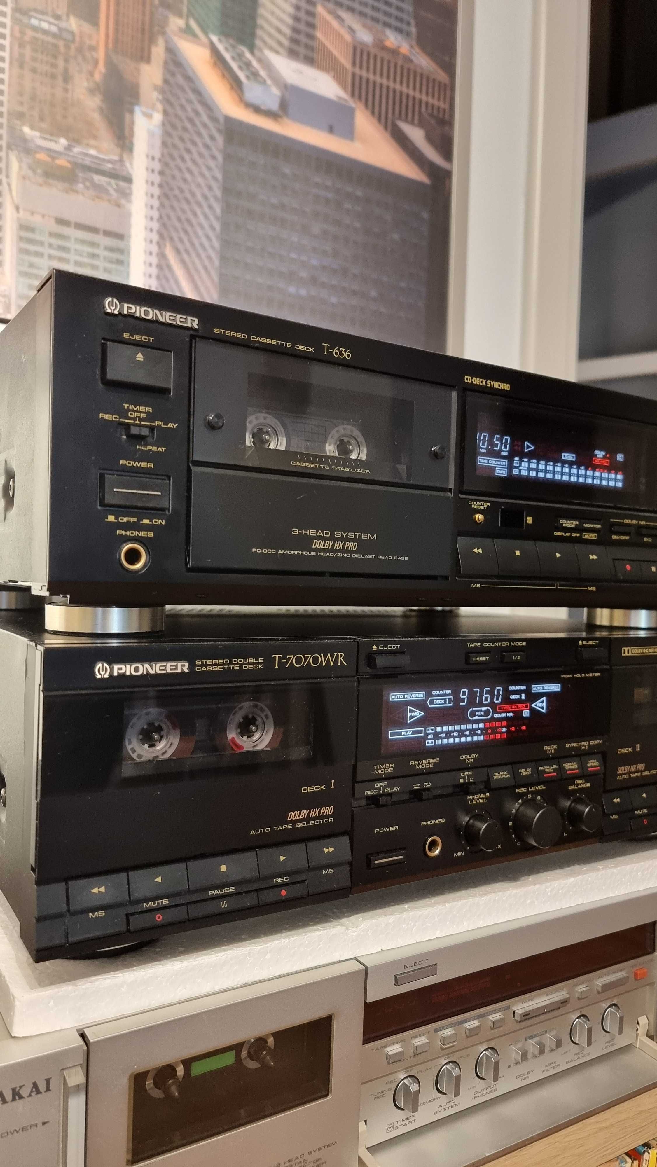 кассетная дека Pioneer T-636   магнитофон