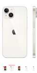 Iphone 14, 128 gb б.у 220.000 тг белый, в идеальном состоянии
