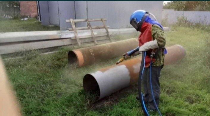 Пескоструй аппарат с конусом для очищения 5