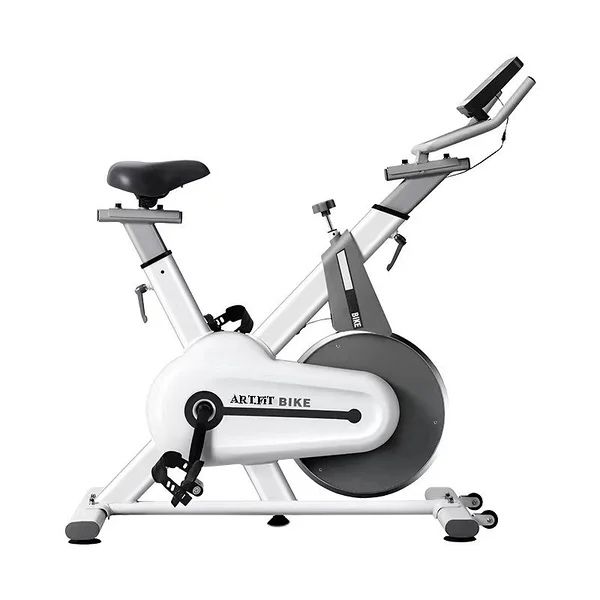 Велоренажер SpinBike (белый) S-55 Желтый/черный/белый