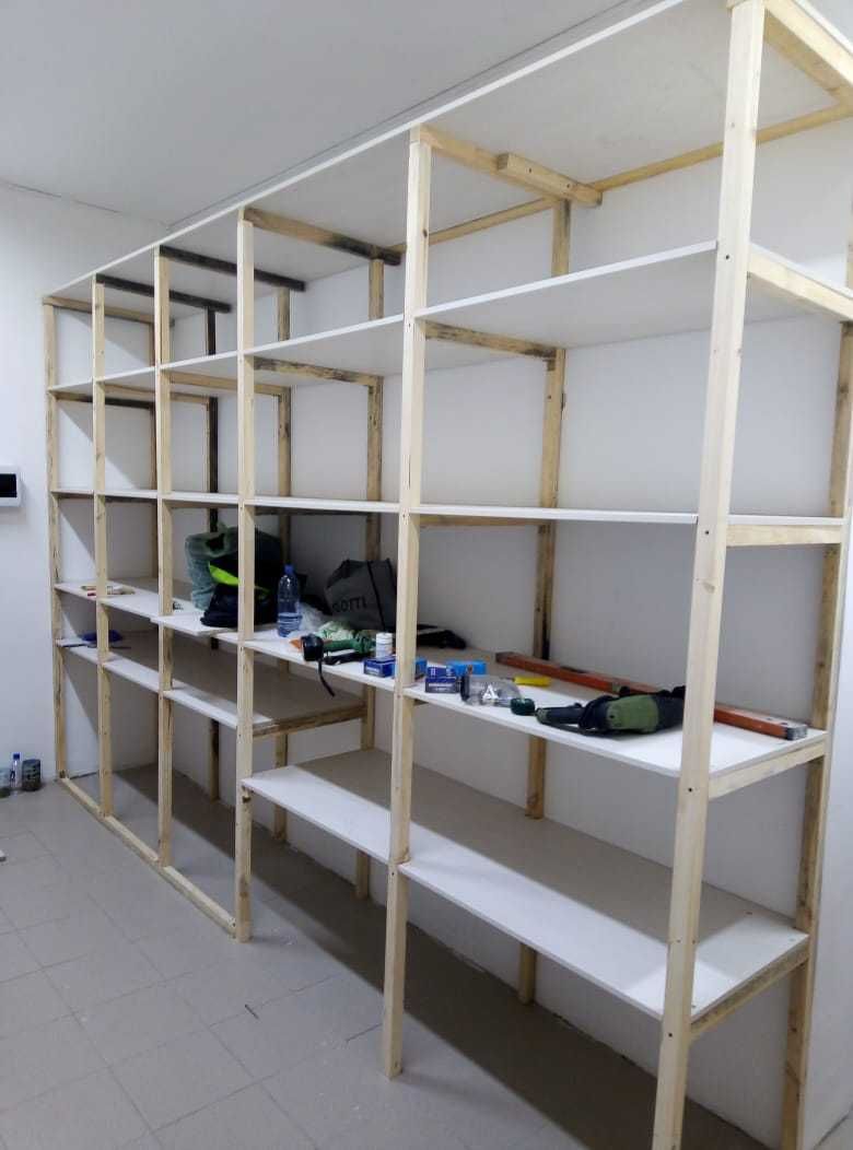 Стеллажи в кладовку, балкон, магазины, офисы