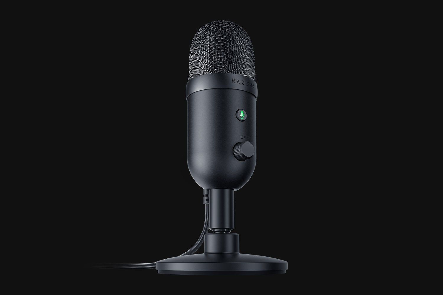 Микрофон Razer Seiren V2 X, в чёрном цвете.