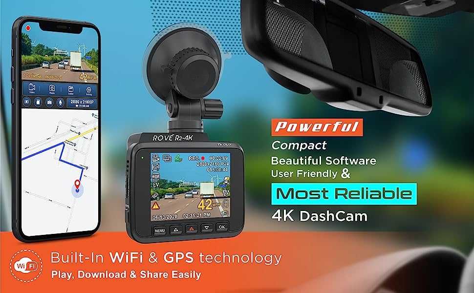 4K ULTRA-HD Американский Time Lapse видеорегистратор 5G WI-Fi GPS США