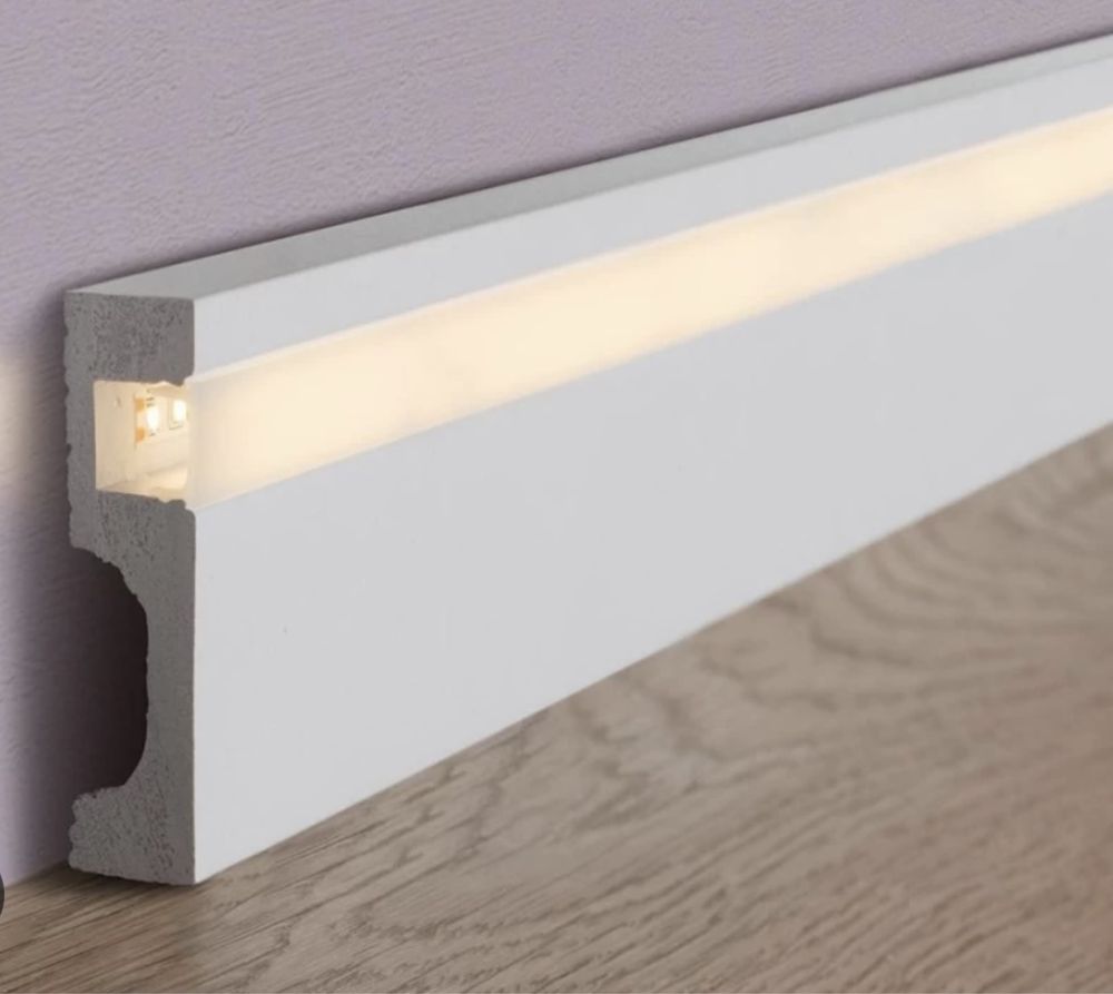 Напольный плинтус с подсветкой LED дюрополимер NMC