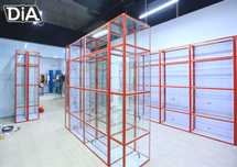 Прилавок витрина стеклянная из профиля, оборудования для магазина pavp