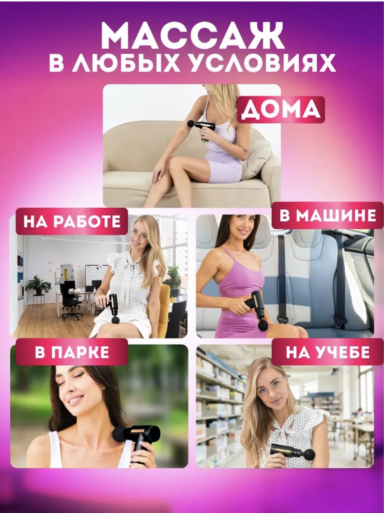 Перкуссионный Массажер для Ног/лица/шеи/спины