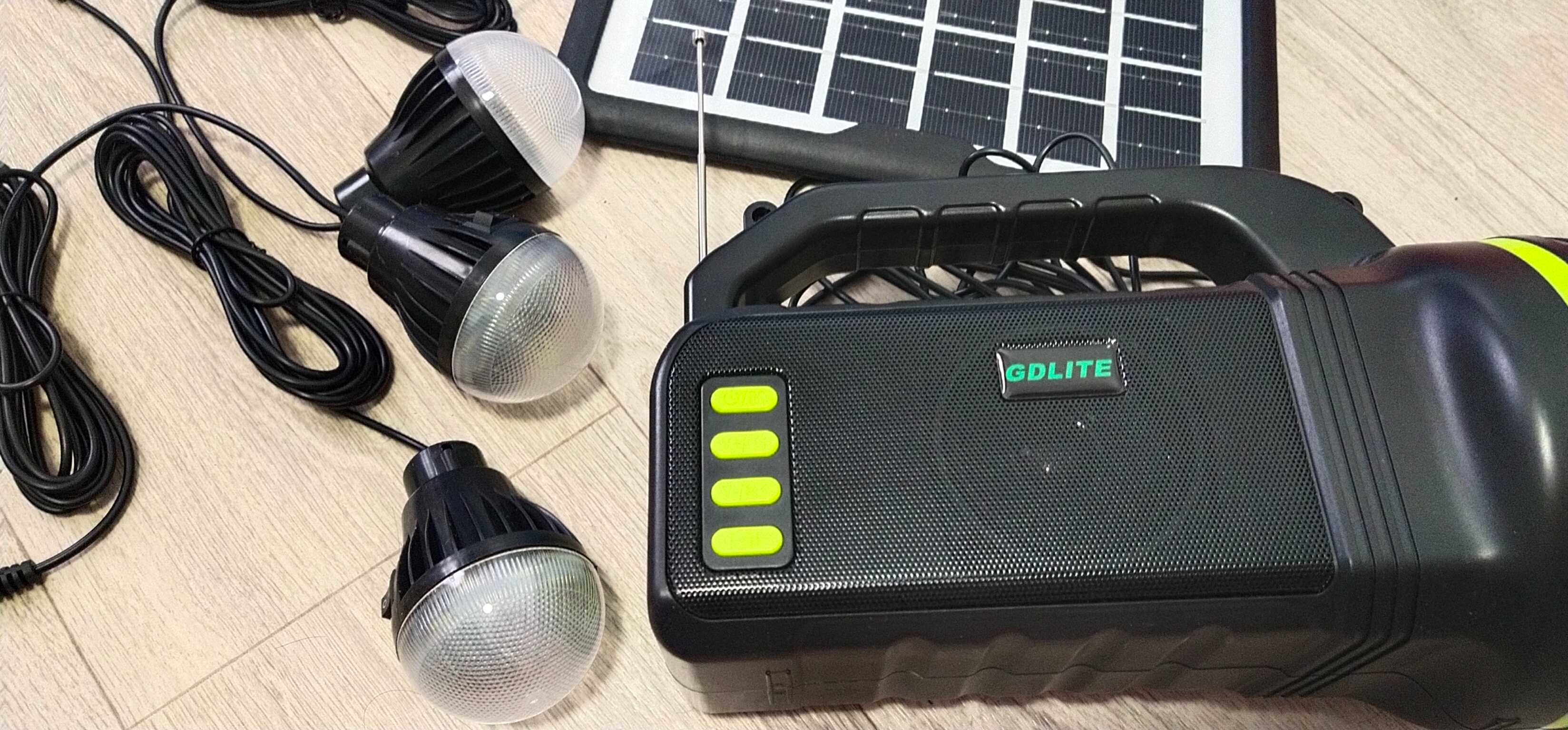Фонарь Солнечная Панель Зарядка,Power Банк,Led Лампы,Прожектор Jbl кол