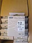 Катриджи для Epson LabelWorks LW 300, LW 400 12mmx8mm чёрный на белом