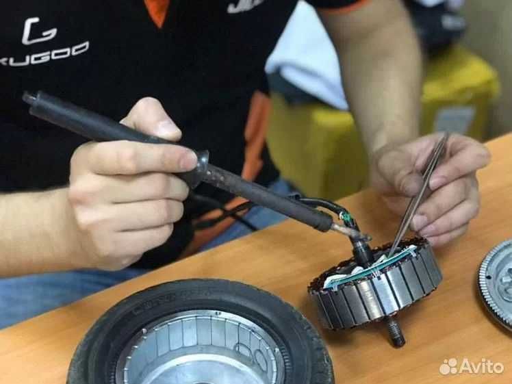 Ремонт Электросамокатов Xiaomi в Алматы Замена Покрышки и Ремонт Матор