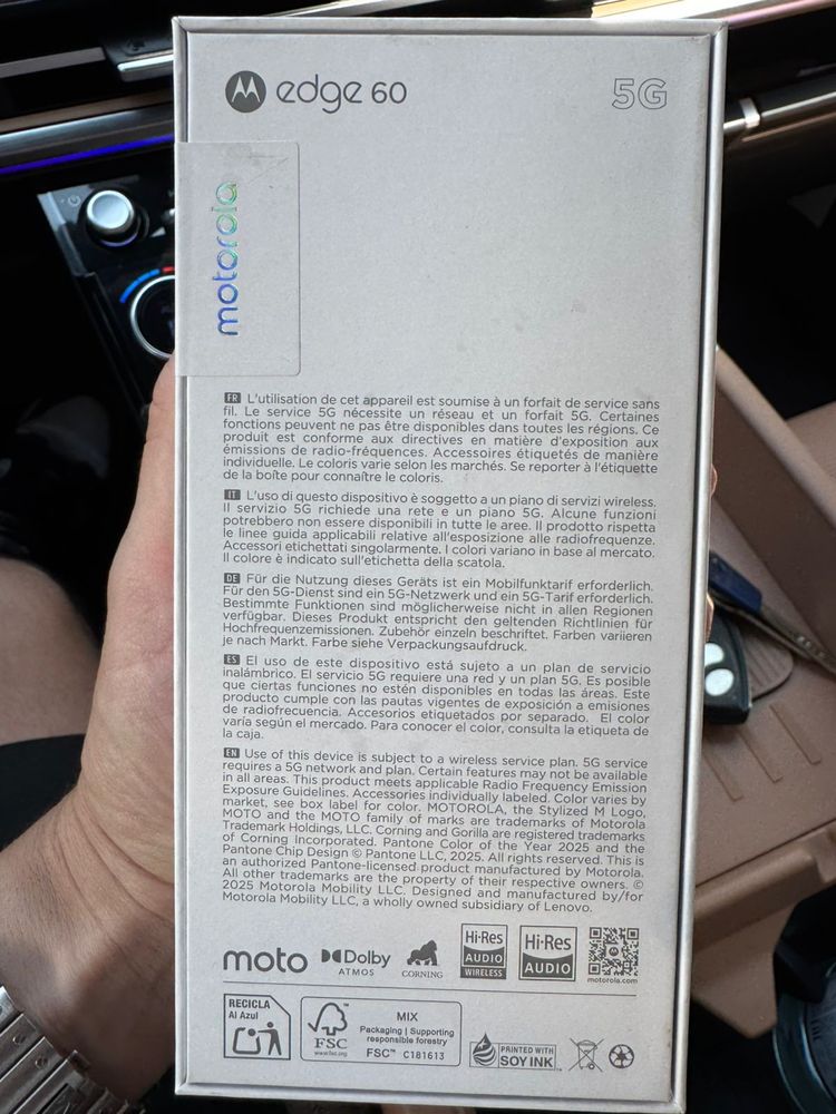 Смартфон Motorola Edge 60 12 ГБ/512 ГБ синий