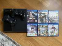 PlayStation 4, PS 4, 2 джойстика + игры