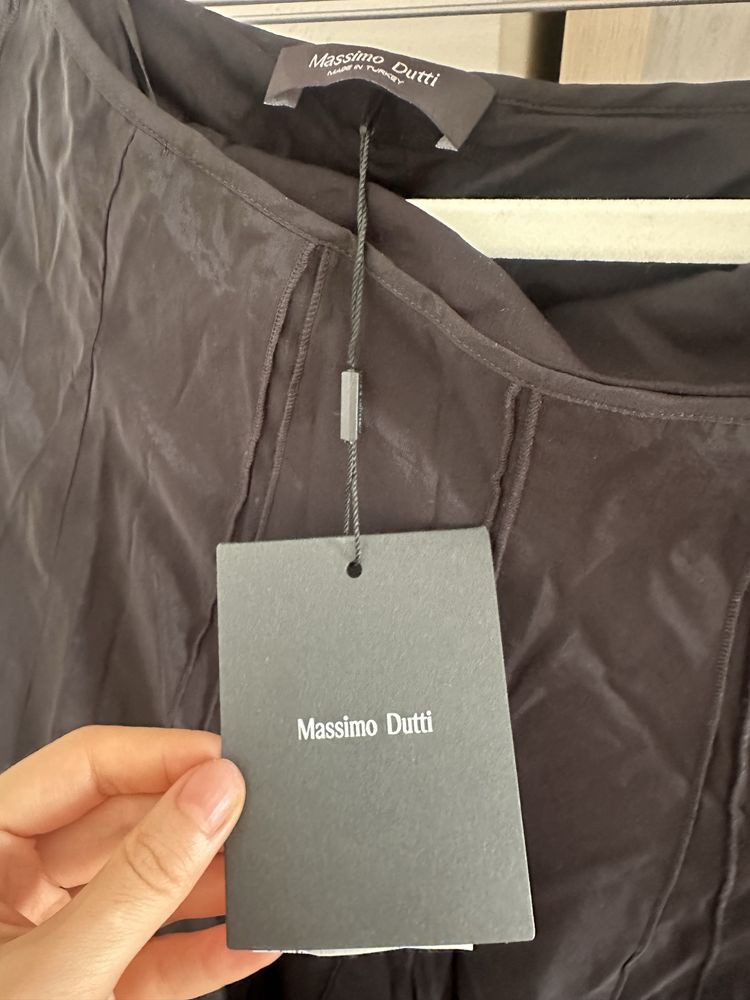 Massimo dutti юбка длиная чёрная