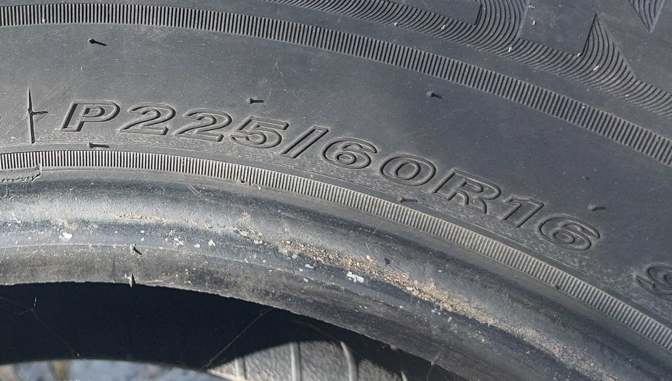 Летняя резина б/у 225/60/16