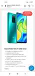 Смартфон Xiaomi Redmi Note 9 NFC 4 ГБ/128 ГБ зеленый