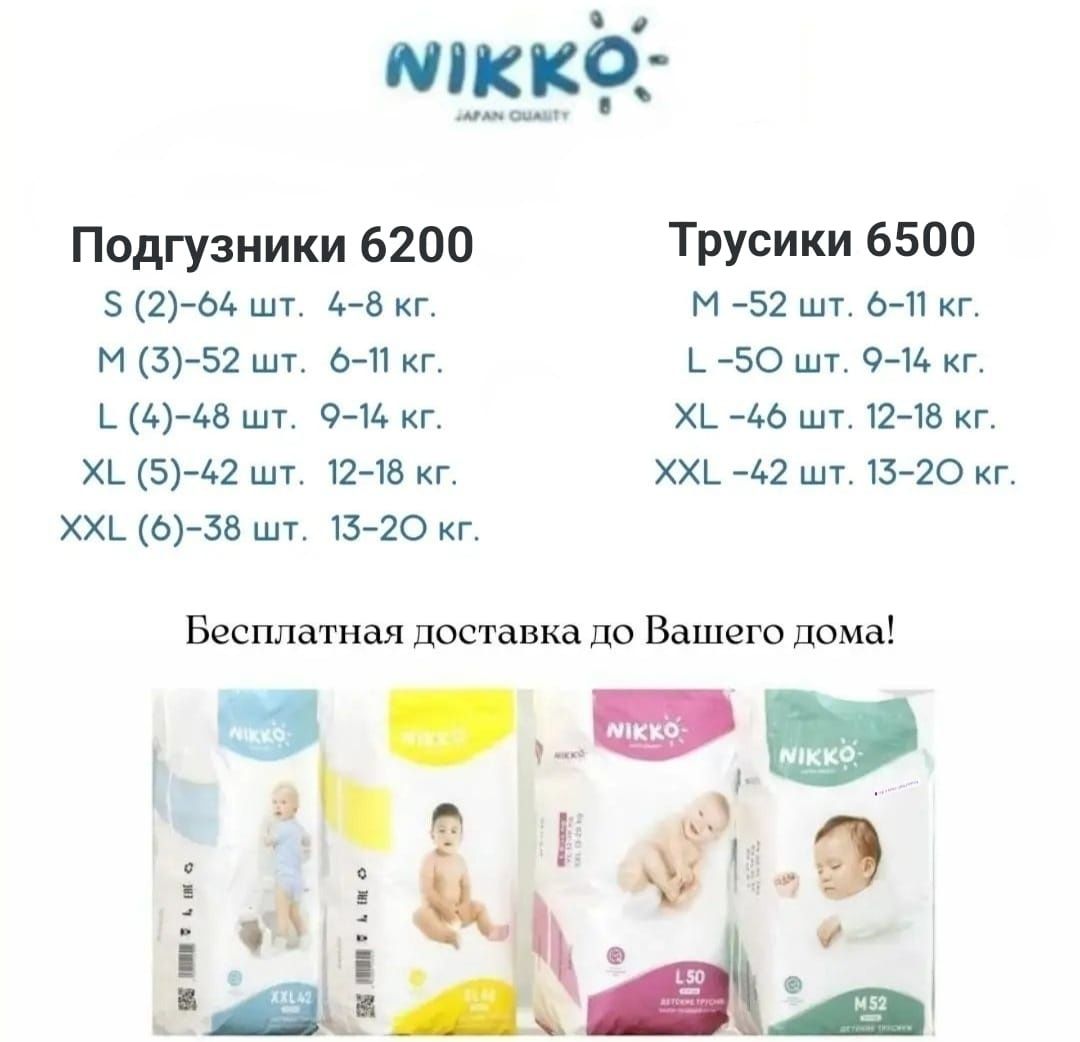 Подгузники и Трусики Nikko!