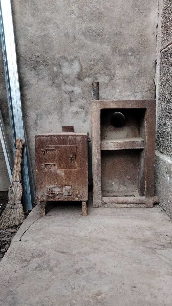 Котлы отопления самодельные, 2 вида, под газ и твердое топливо.