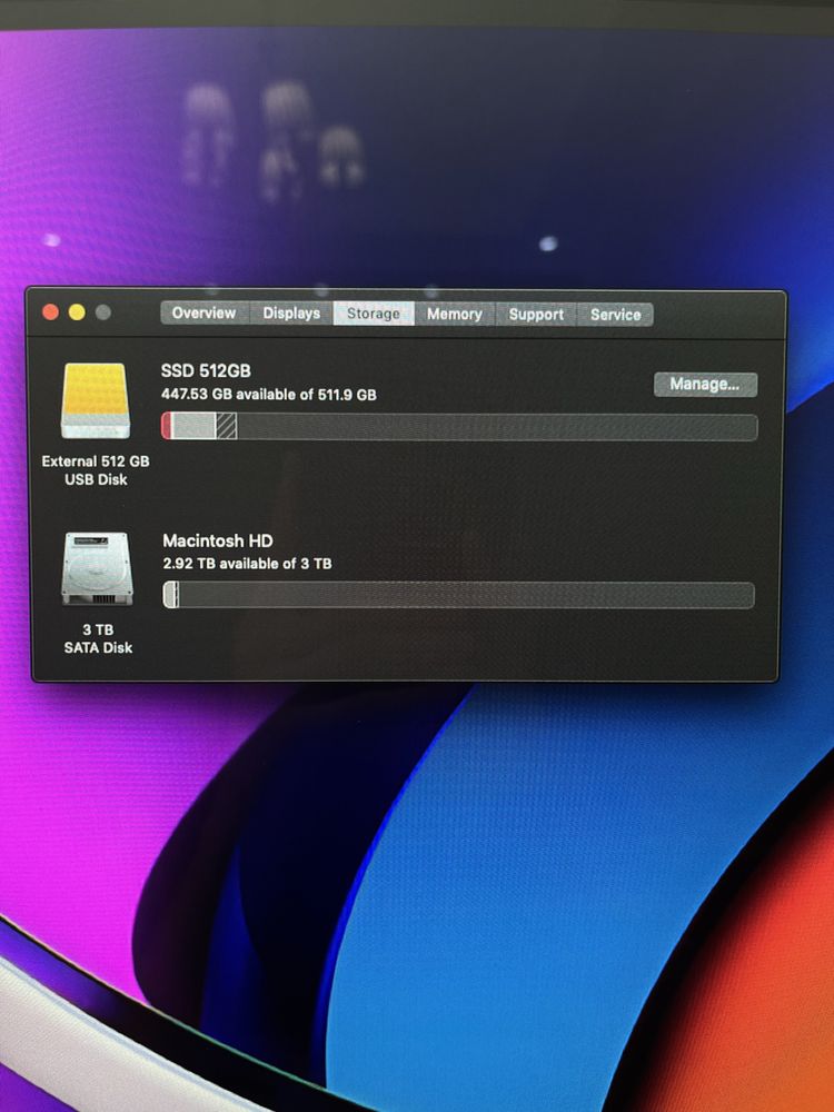 IMac late 2012 27” ssd512gb