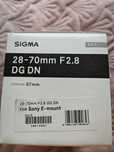 Объектив Sigma 28-70mm F2.8 for sony E mount