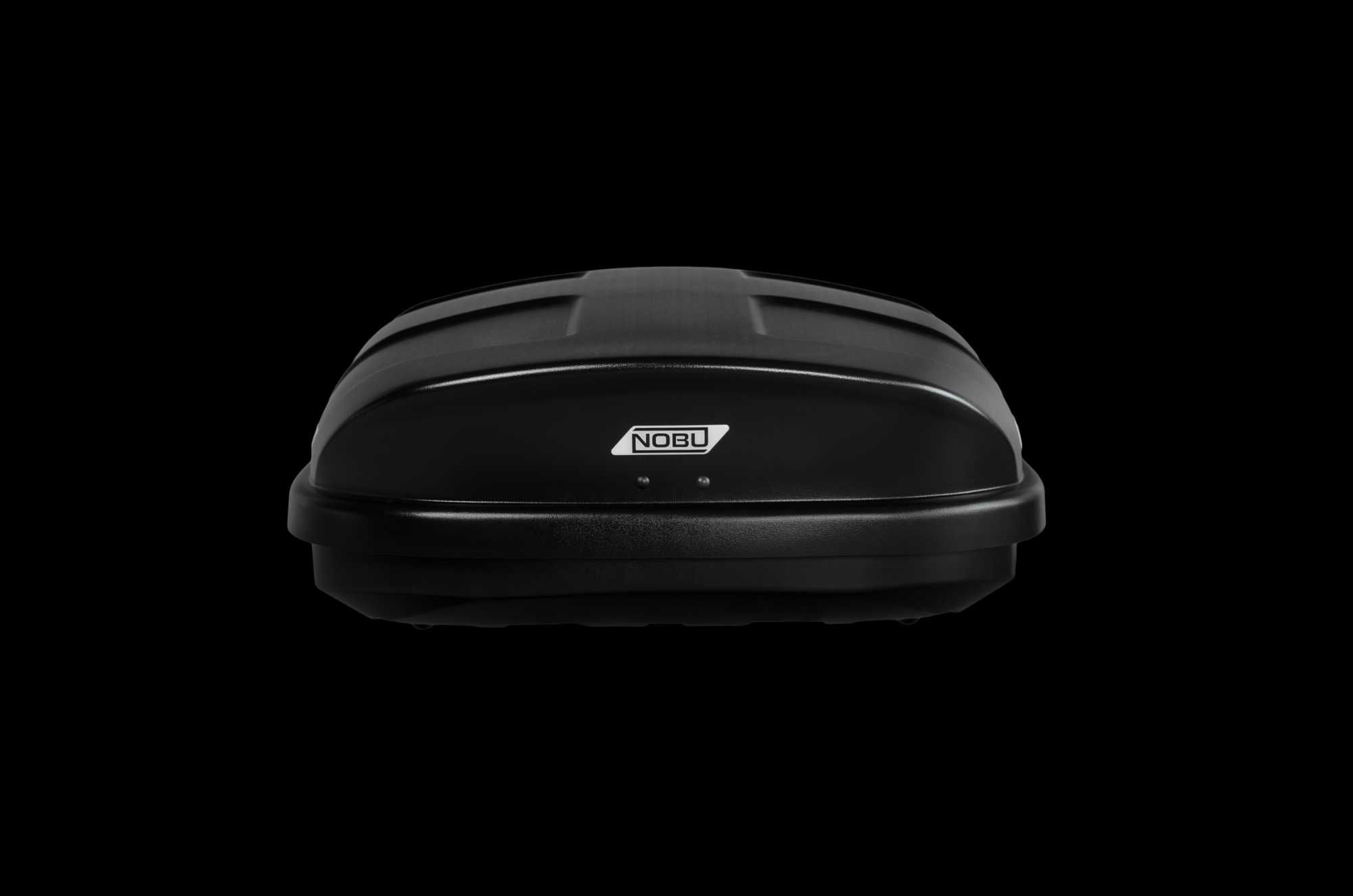 Автобокс NOBU "CROSS" черный (текстурный) двусторонний 380л.