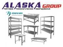 Ванны моечные, столы производственные, подтоварники, полки ТМ "Mecon"