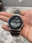 Casio World Time AE -1000W-металлический браслет,10 -летняя батарейка