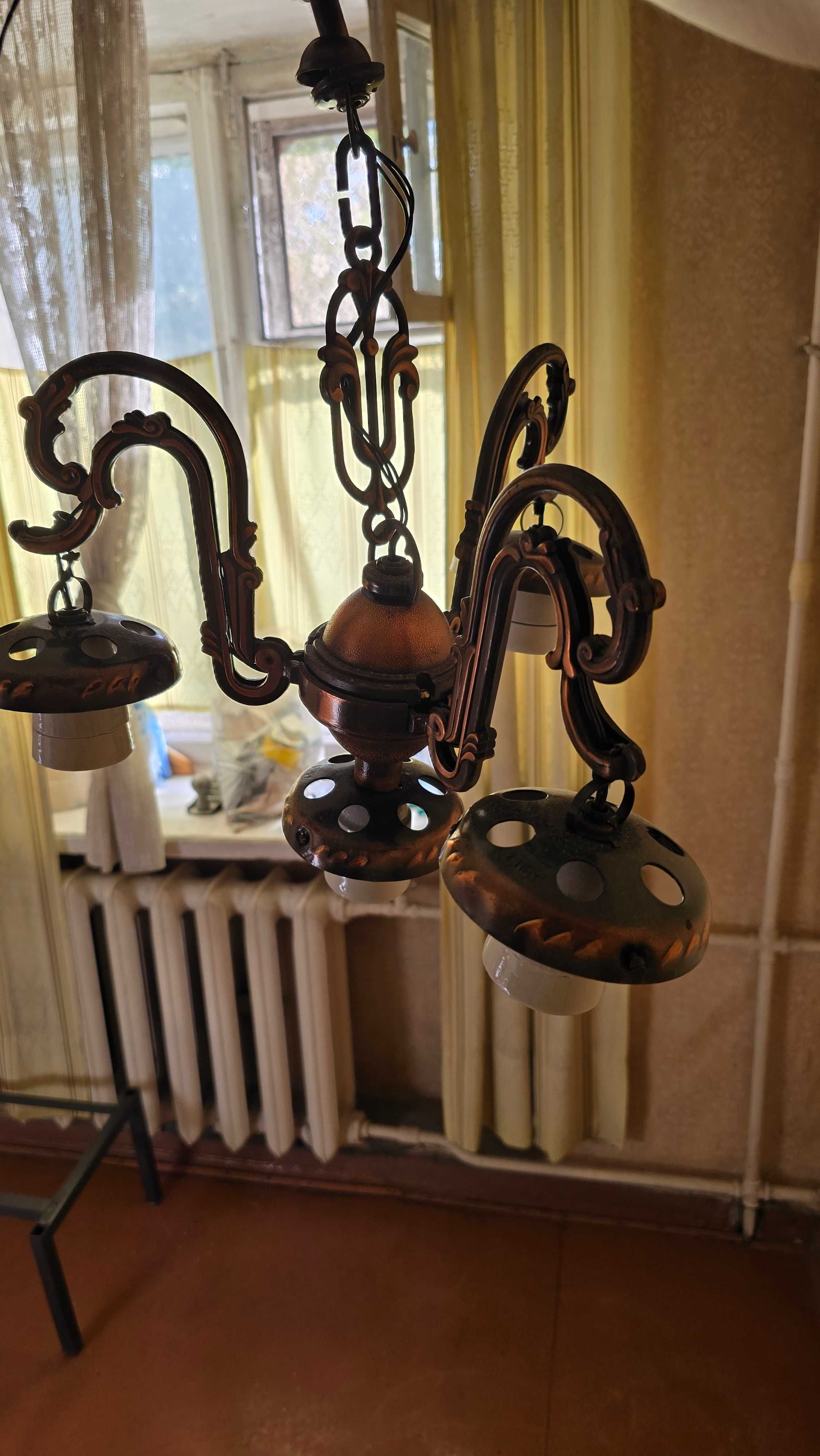 Люстра СССР, серия Ахтиар + рассеиватели.