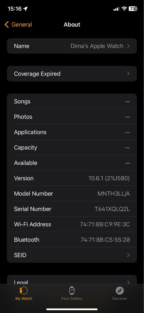 Apple Watch SE 2nd gen alum 44mm