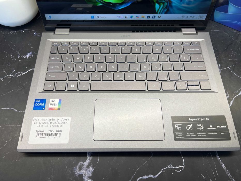 Acer Aspire 5 Spin 14 - Core i5‑1335U / 16ГБ / 512ГБ ССД / TouchScreen