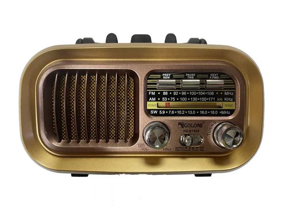 Ретро радиоприемник Bluetooth FM USB MP3 TF SD.