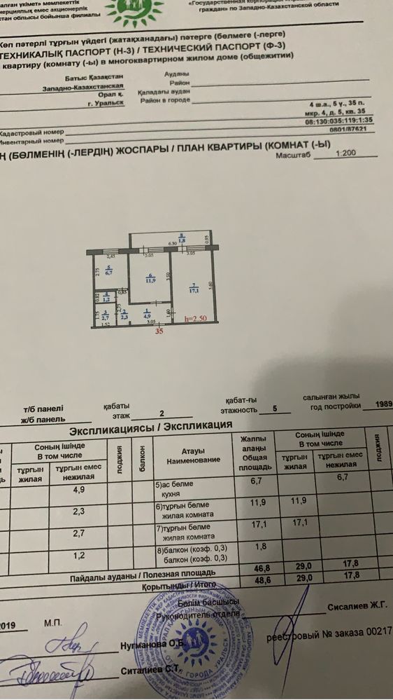 Продам 2х ком квартиру в 4 мкр дом 5