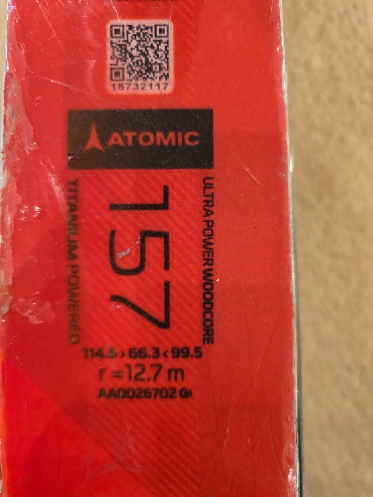 Лыжи ATOMIC S9 157 SL 2020.
Крепление XVAR12