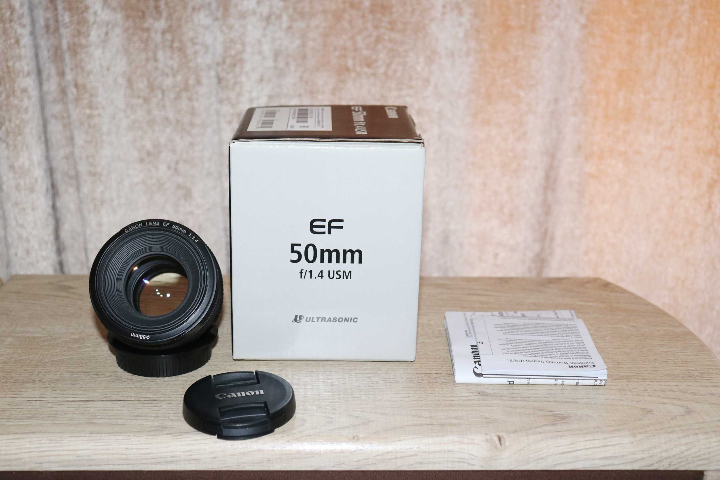 Объектив Canon 50mm 1.4. В коробке. Новый. Портретник