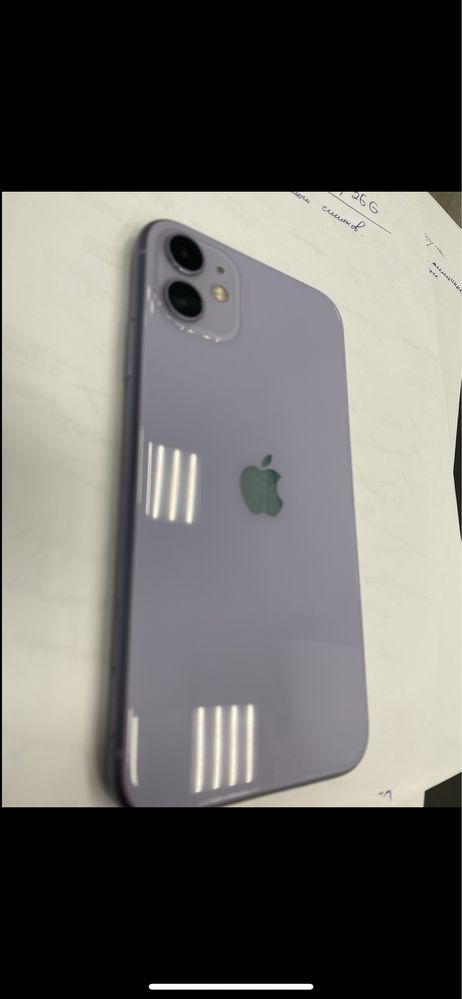 Iphone 11 б/у 128 гб фиолетовый (лавандовый)