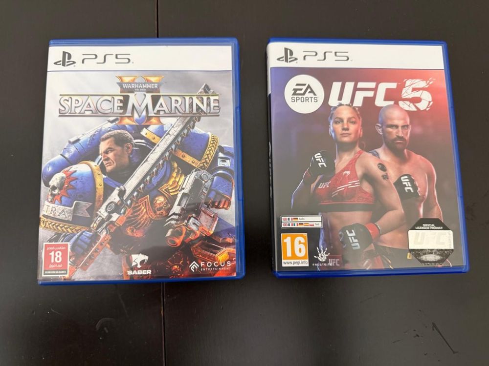 Ufc 5 Space Marine 2 диски playstation 5