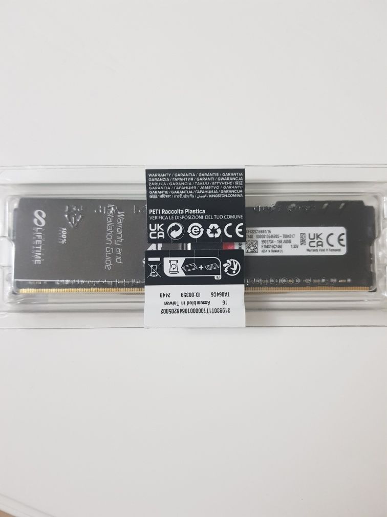 Оперативная память Kingston 16 gb