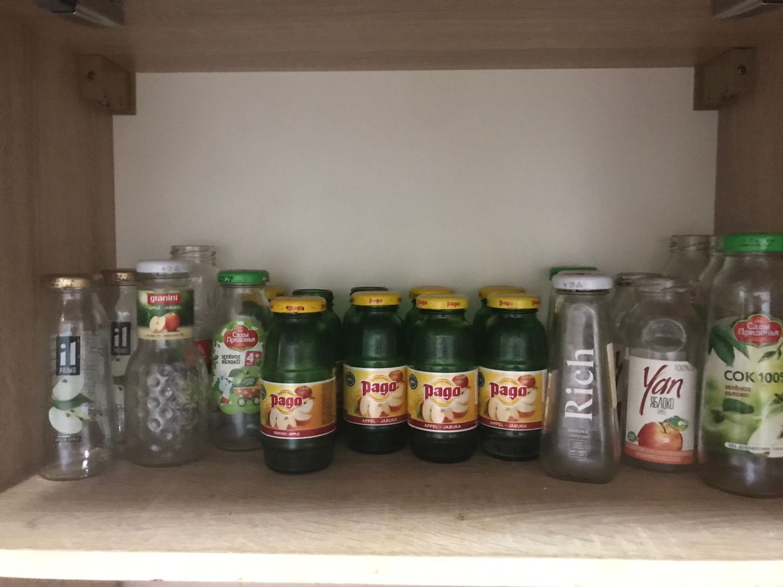 Бутылки из под сока