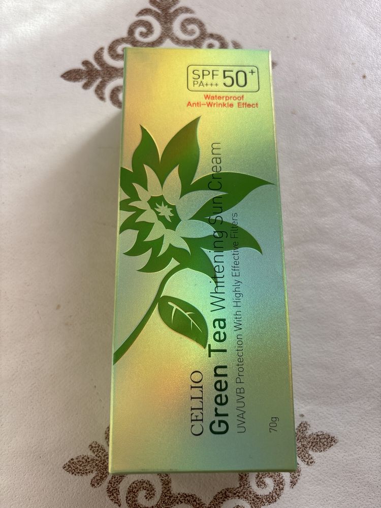 SPF 50 + PA +++ От CELLIO с зеленым чаем