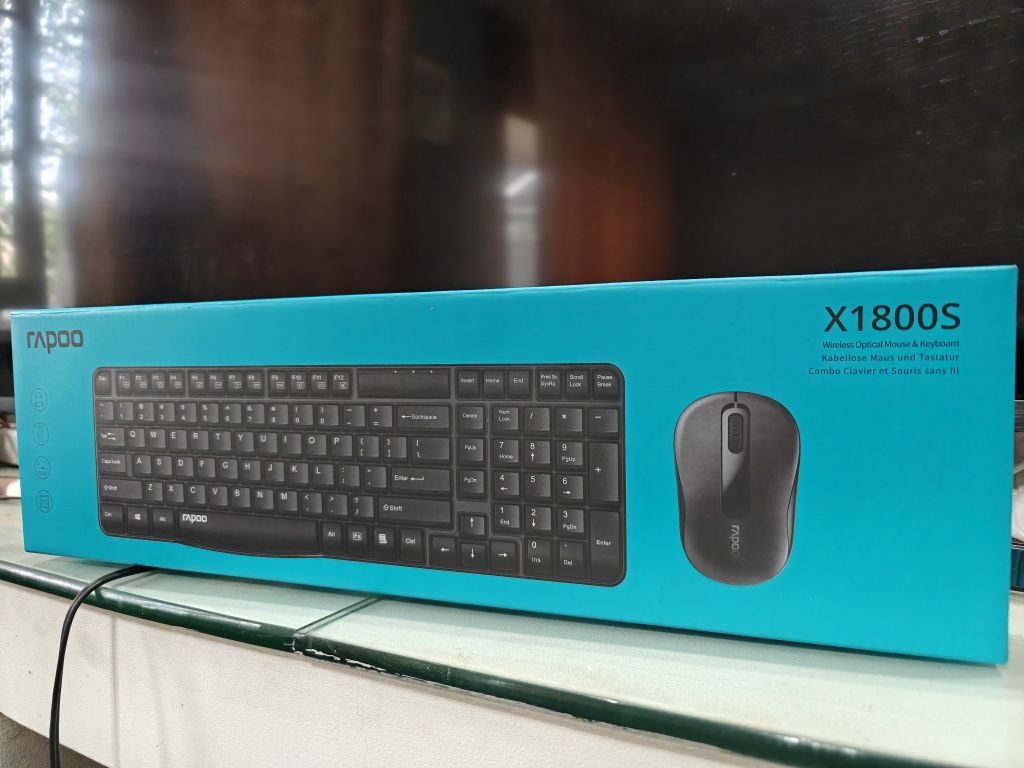 Клавиатура Rapoo X1800S + мышь черный