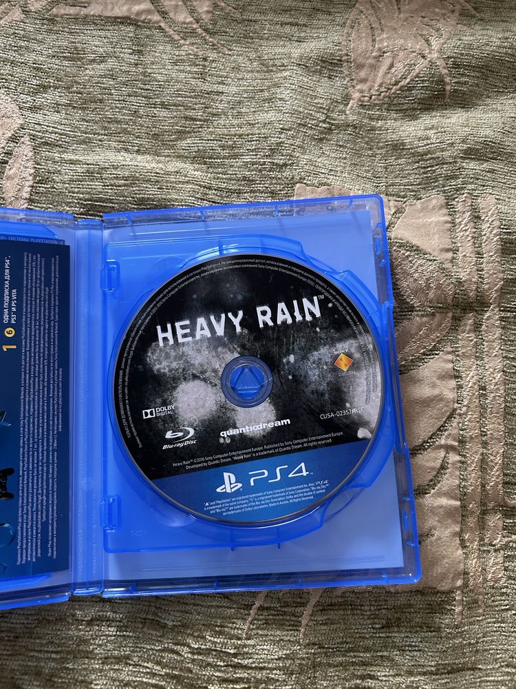 Коллекция Heavy rain и За Гранью две души PS4