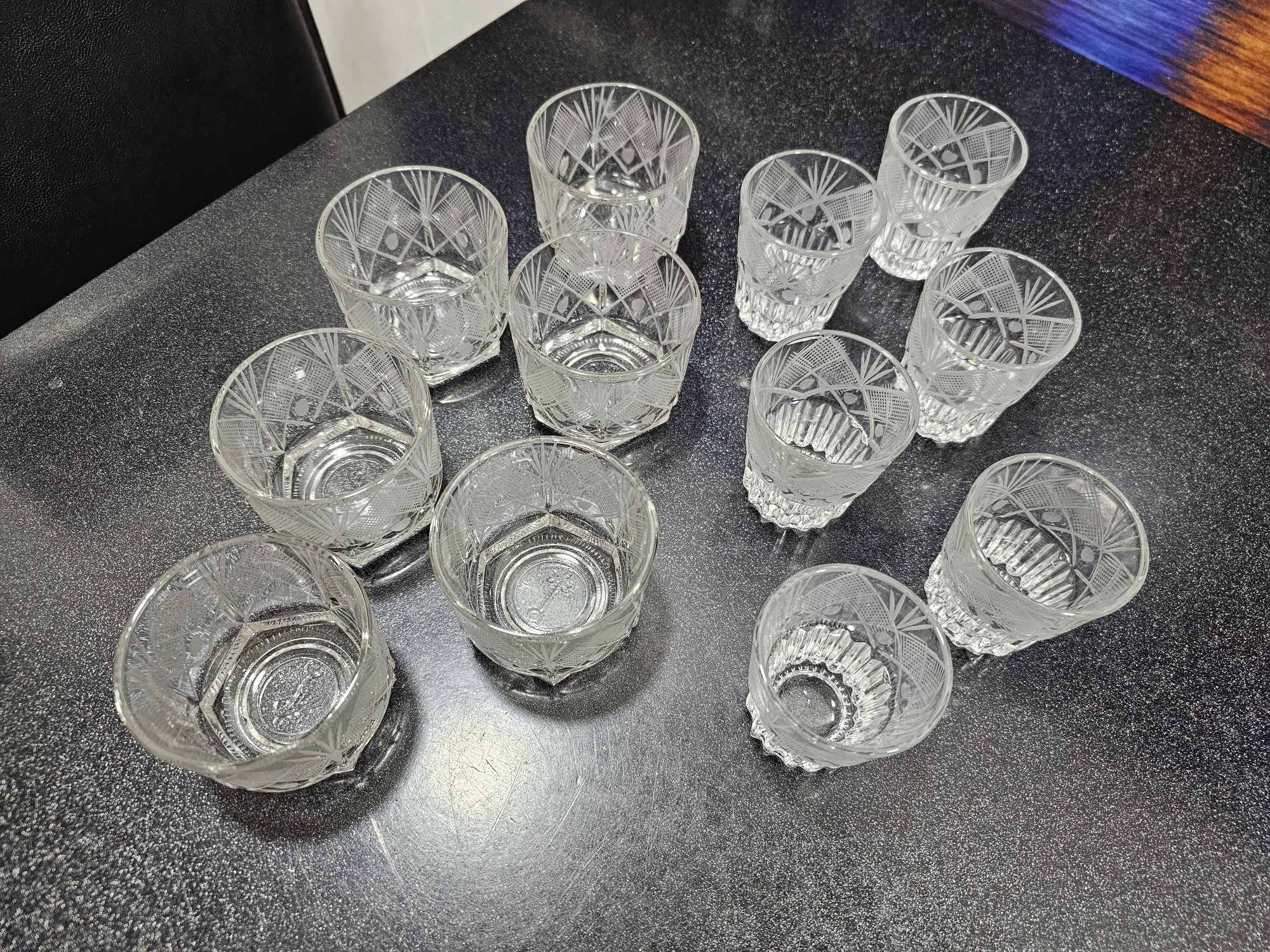 Рюмки хрустальные, стопки, шоты
