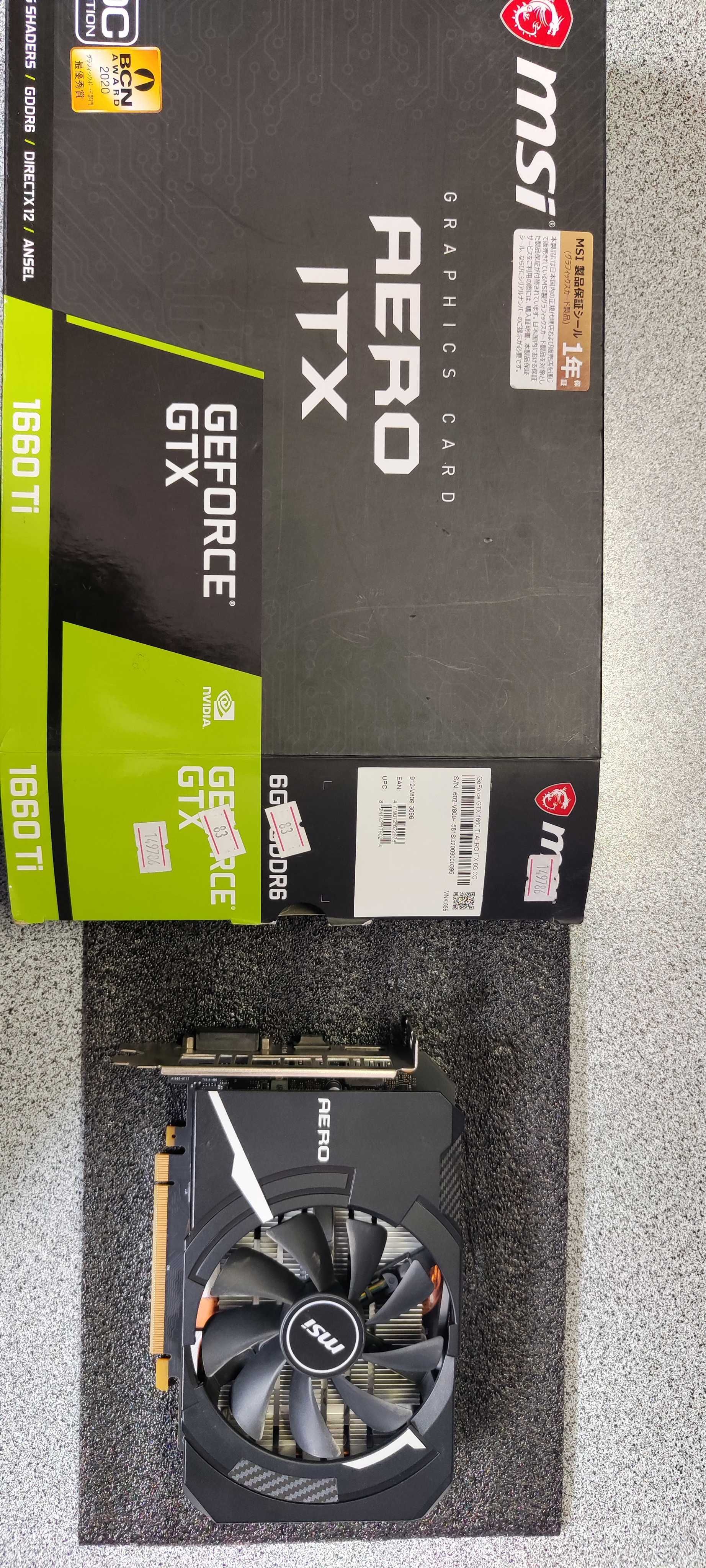Видеокарта GeForce GTX 1660Ti-6Gb, MSI OC edition