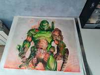 Картина , рисунок на ватмане Doom