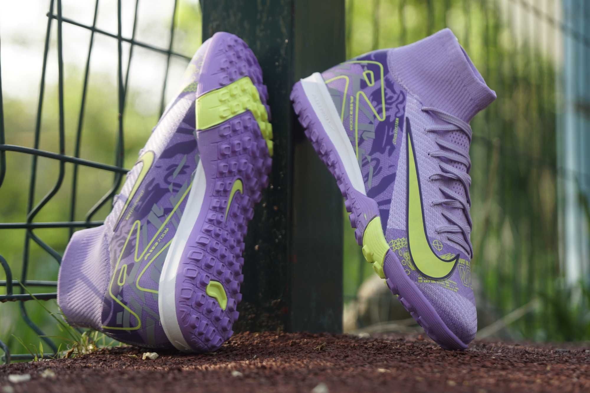 Футбольные бутсы-сороконожки Nike Mercurial Air Zoom для детей