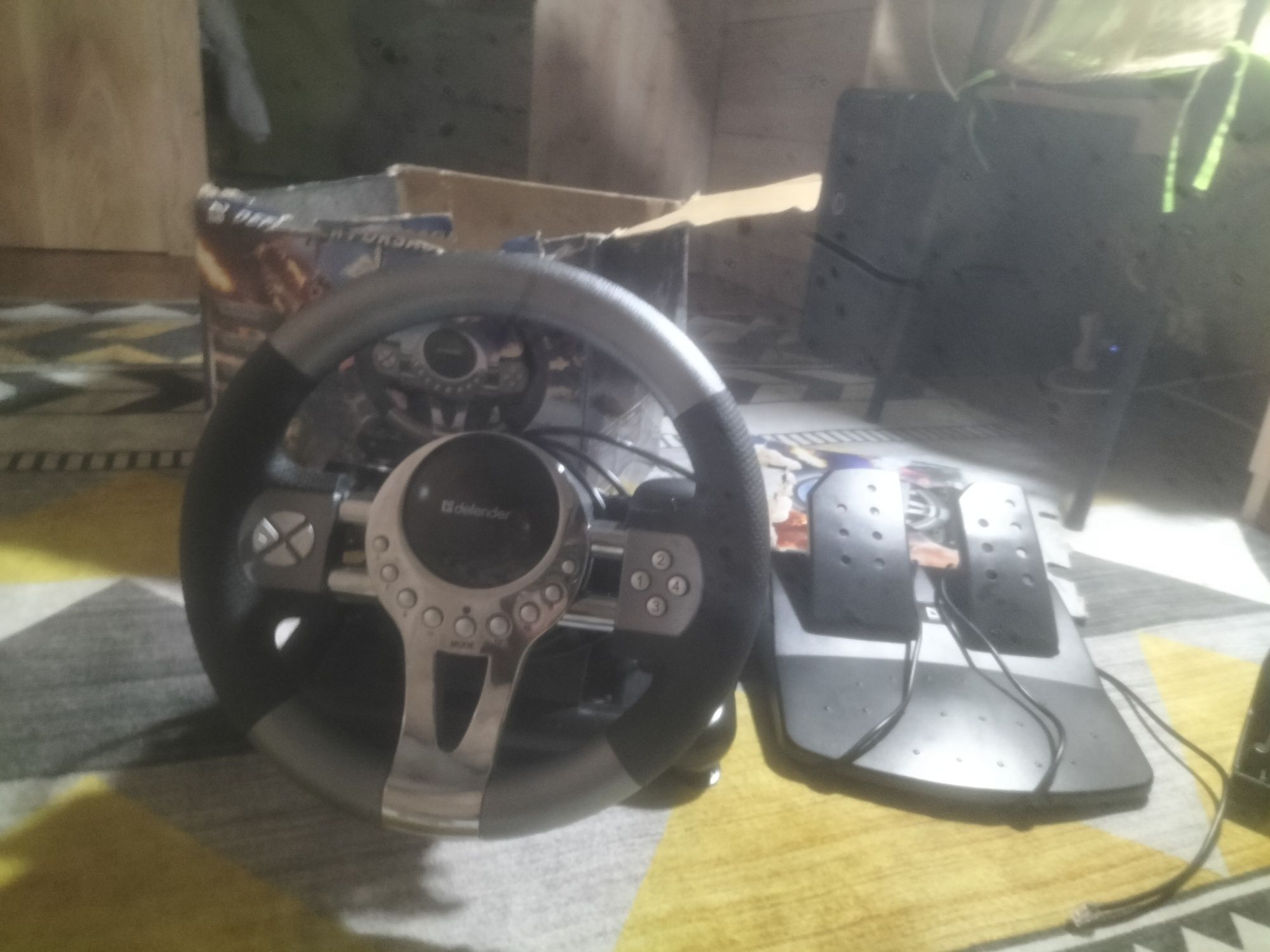 Игровой руль defender forsage gtr 2.0.   !ДЛЯ ПК¡