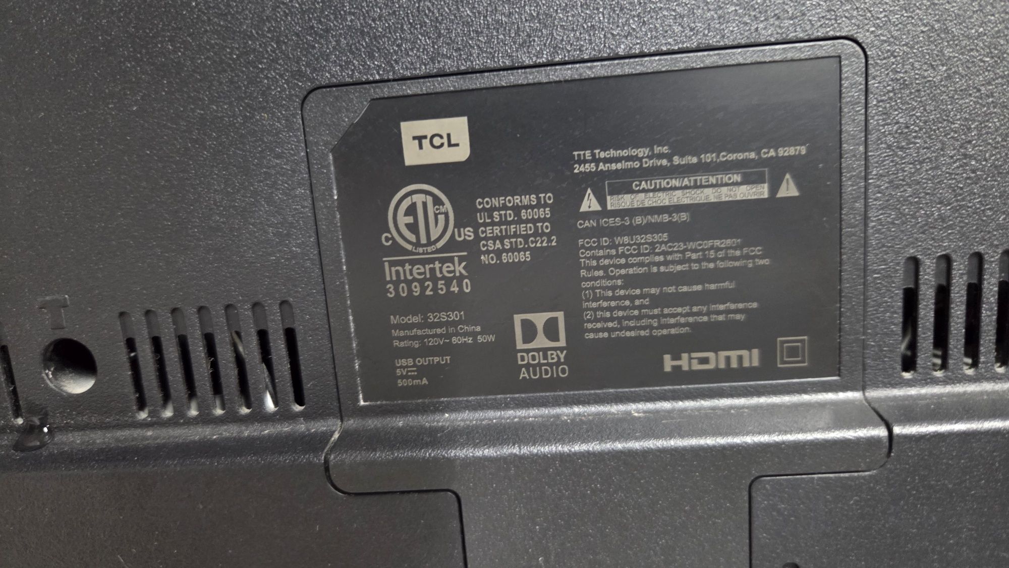 *️⃣TCL Roku Tv 32S301 Smart Tv Диогональ 81см / QTV